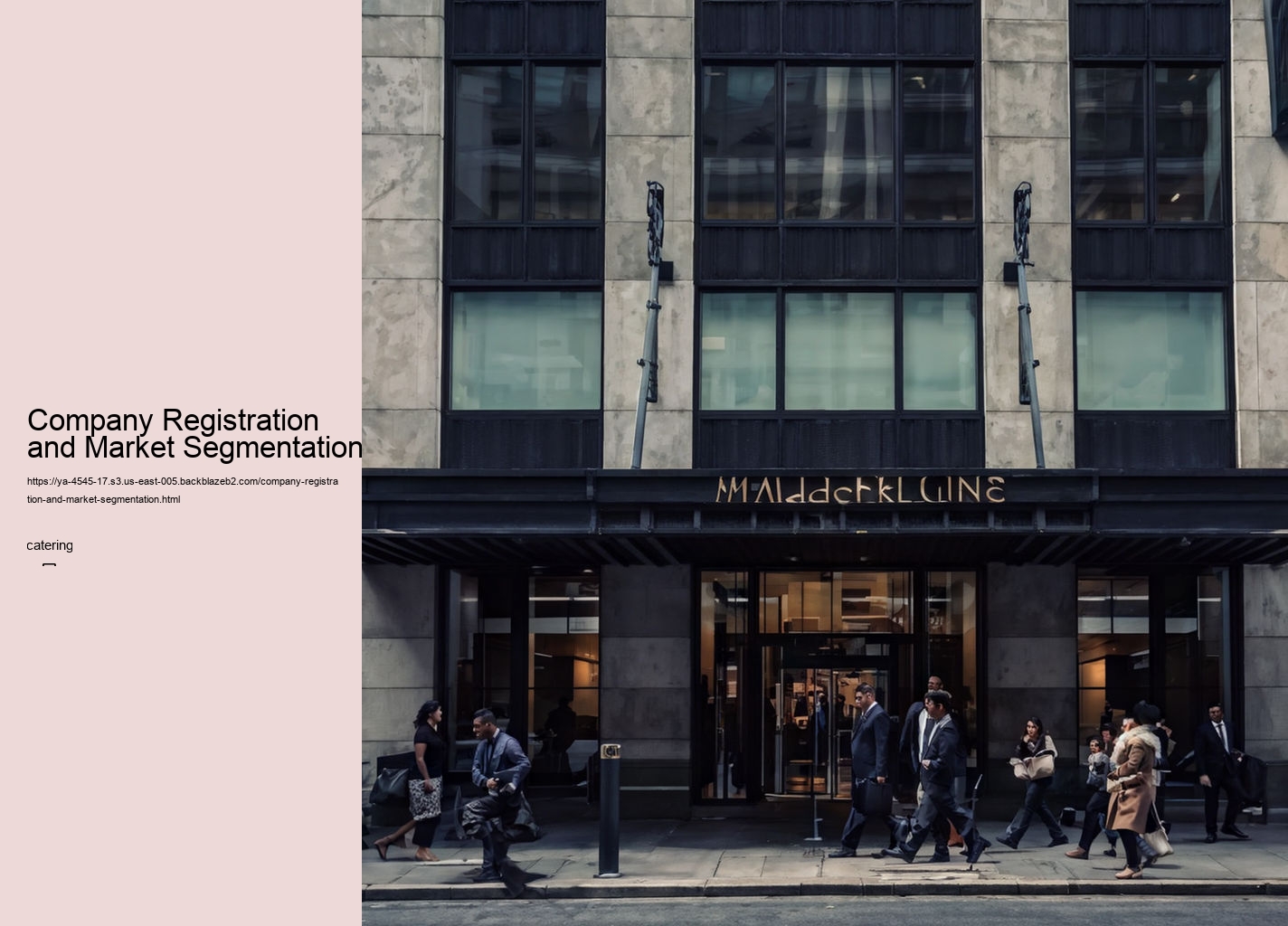 Company Registration and Market Segmentation